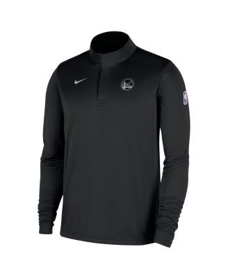 Men's Black Golden State Warriors 2025/26 Authentic Coaches Quarter-Zip Pullover Jacket