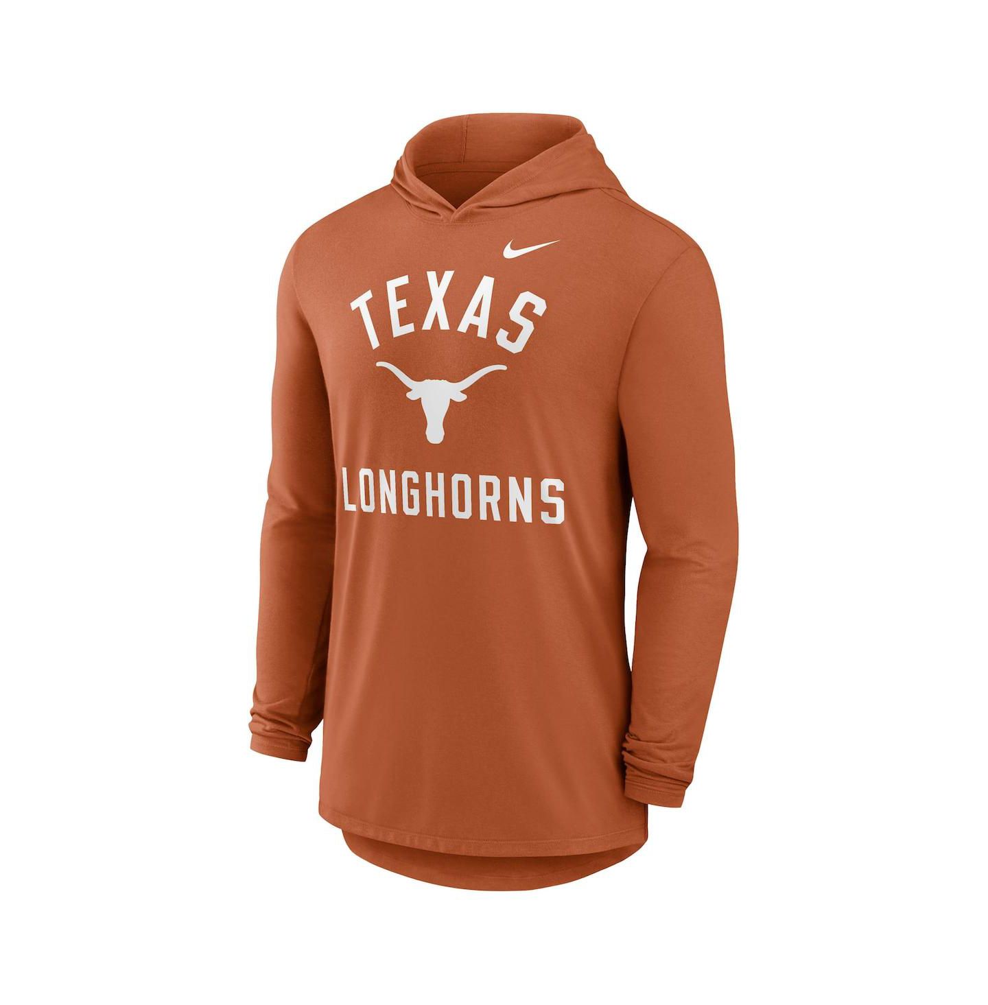 Мужское худи Nike Texas Orange Texas Longhorns Classic Arch Tri-Blend Performance Long Sleeve T-Shirt — фото 2