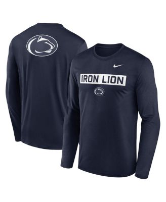 Nike - Men's Navy Penn State Nittany Lions Primetime Campus 2-Hit Legend Long Sleeve T-shirt