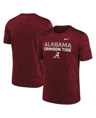 Nike - Men's Crimson Alabama Crimson Tide Campus Center Stack Velocity Performance T-shirt