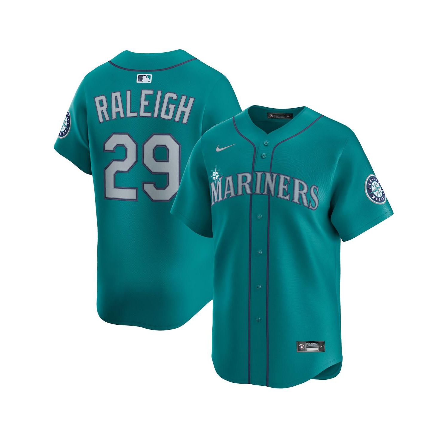 Men's Cal Raleigh Teal Seattle Mariners Alternate Limited Jersey