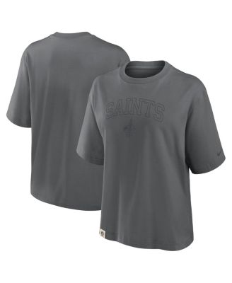 Nike - Women's Charcoal New Orleans Saints Glory Arch Boxy T-Shirt