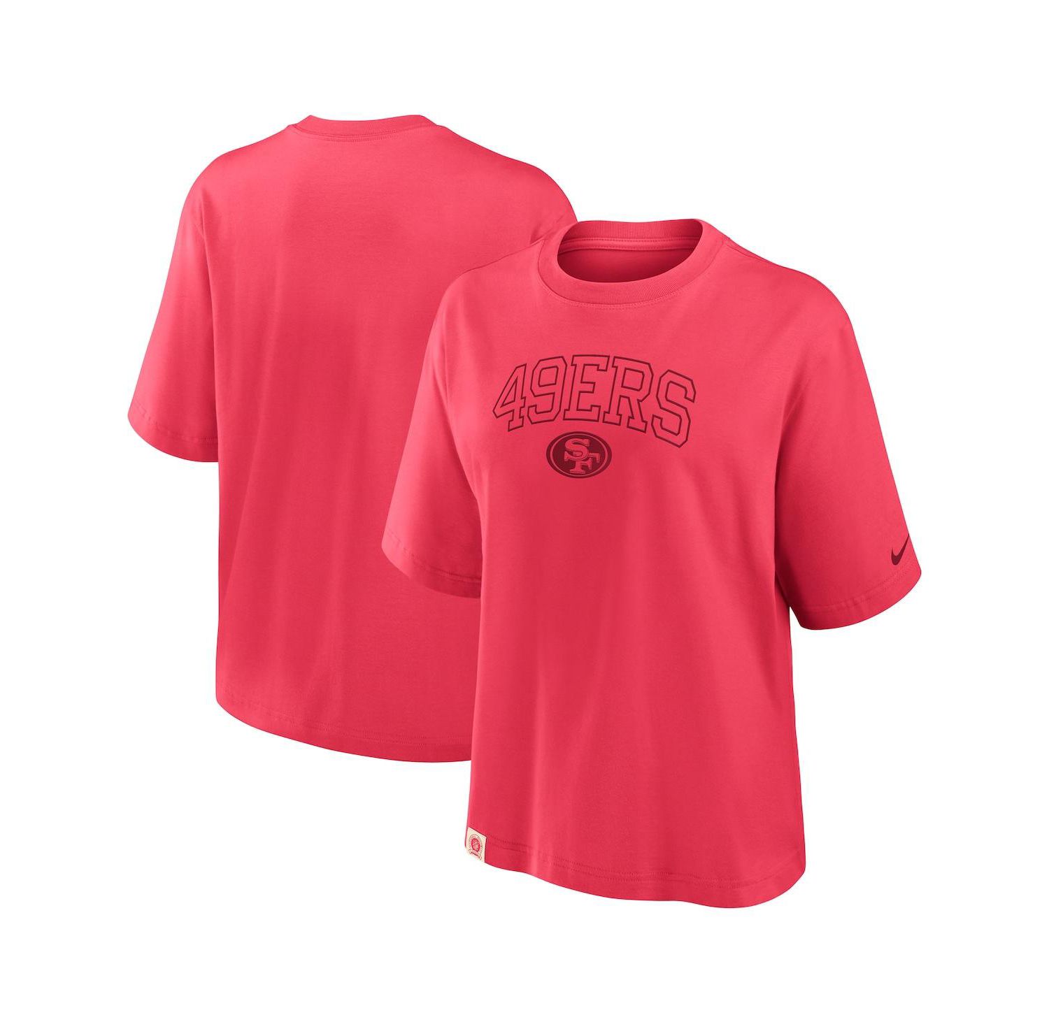 Women's Scarlet San Francisco 49ers Glory Arch Boxy T-Shirt