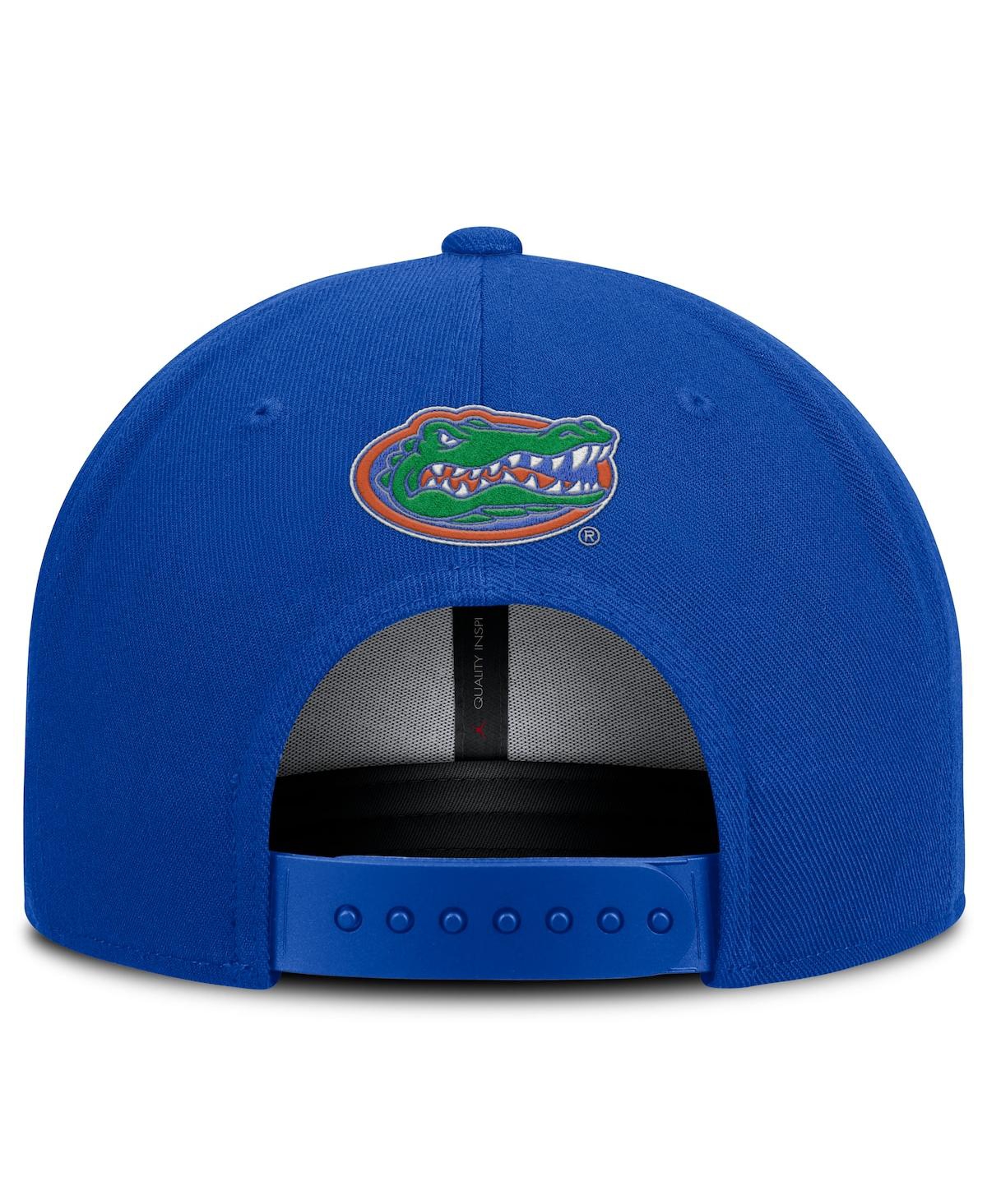 Jordan Men's Royal Florida Gators 2025 On-field Patch Pro Dri-fit Snapback Hat In Blue