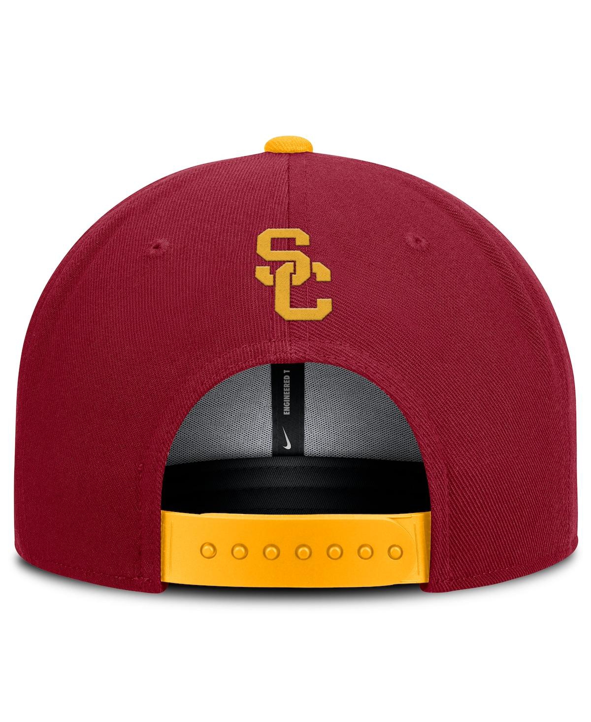 Nike Men's Cardinal/gold Usc Trojans 2025 On-field Patch Pro Dri-fit Snapback Hat