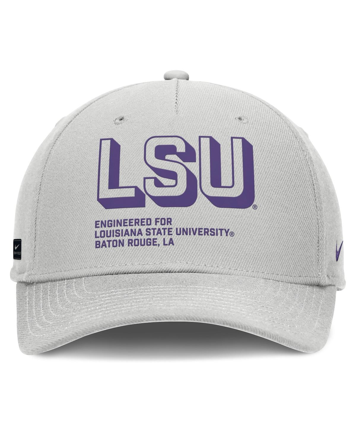 Nike Men's Gray Lsu Tigers 2025 Sideline Dust Pinched Rise Adjustable Hat In Gray