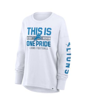 Women's White Detroit Lions Hometown Legacy Long Sleeve T-Shirt