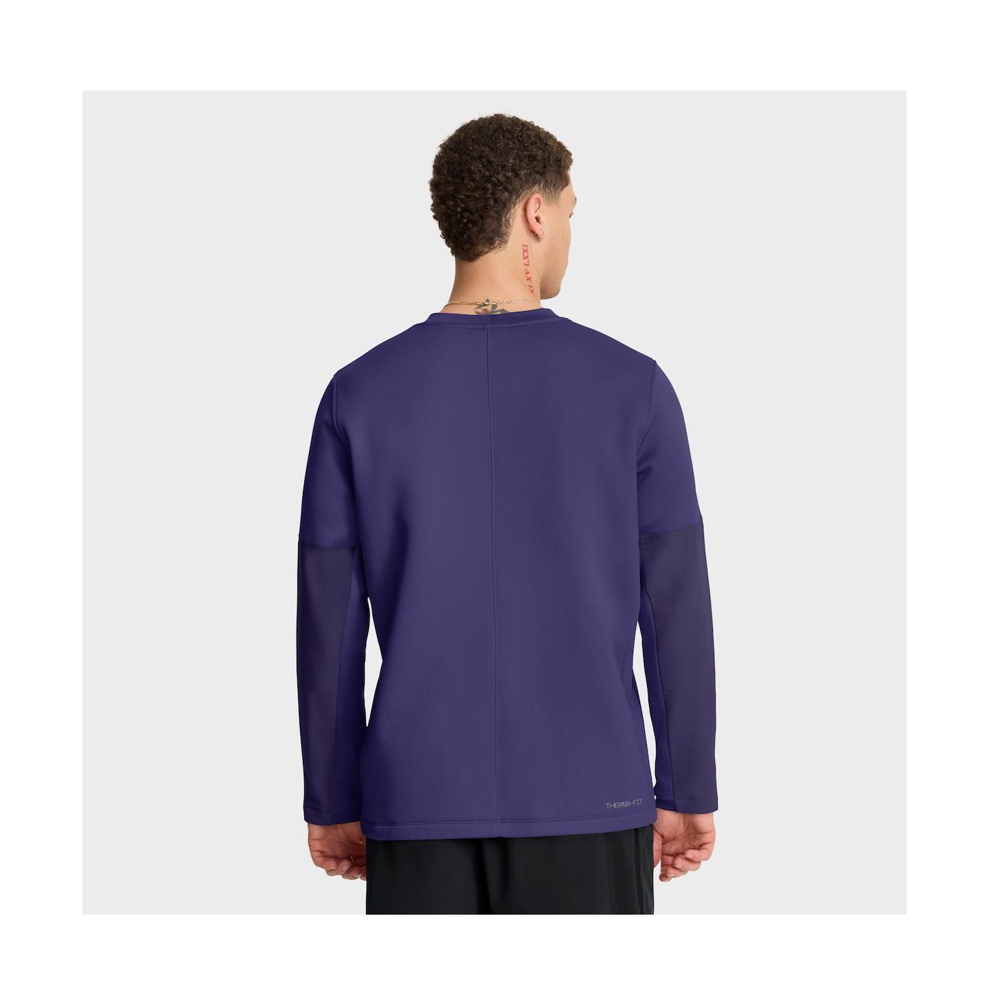Мужская футболка Nike Purple Clemson Tigers 2025 Sideline Coach Performance Long Sleeve — фото 2