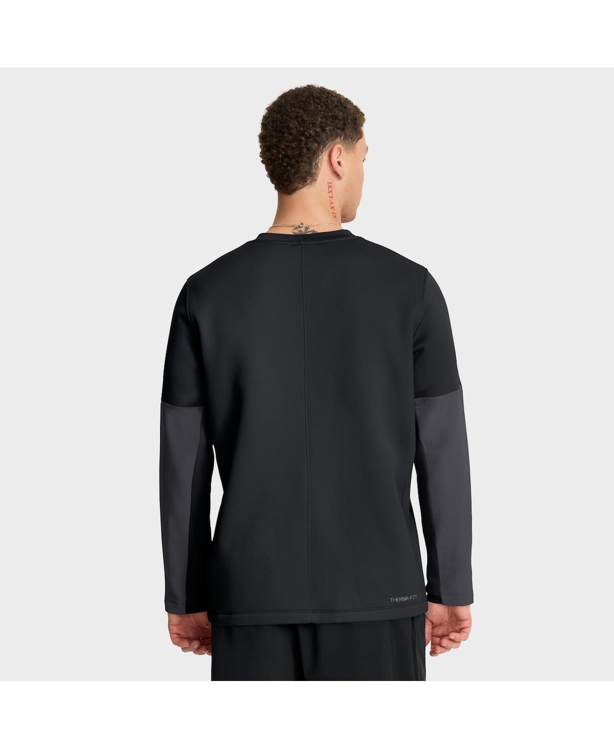 Nike Men's Black Georgia Bulldogs 2025 Sideline Coach Performance Long Sleeve T-shirt In Multi