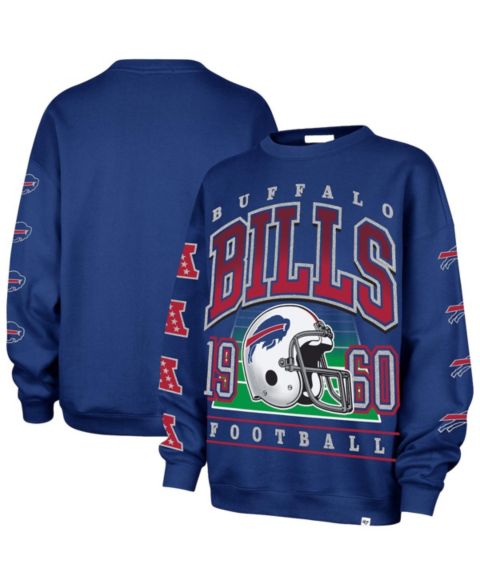Женский свитшот '47 Brand Royal Buffalo Bills Go Big Oversized Pullover