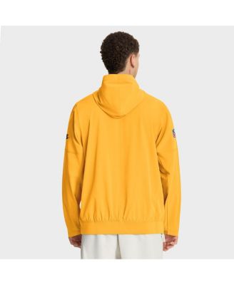Men's Gold Pittsburgh Steelers 1933 Sideline Alt Pack Anorak Half-Zip Hoodie Jacket