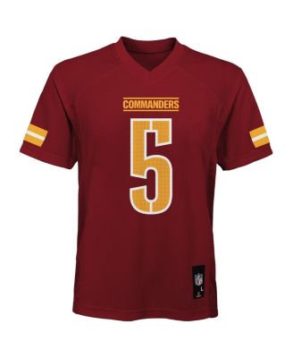 Big Boys and Girls Jayden Daniels Burgundy Washington Commanders Replica Player Jersey