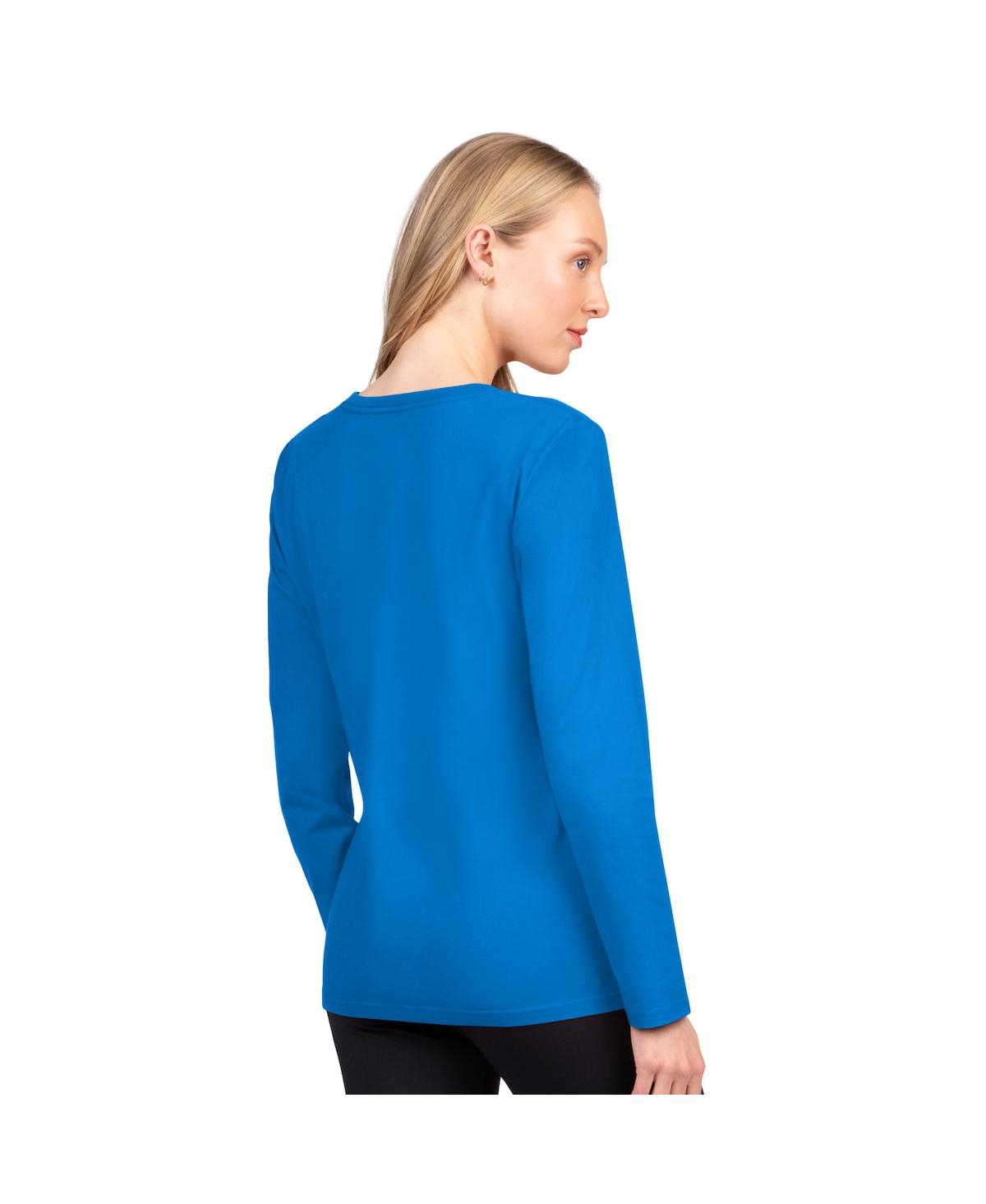 G-iii 4her By Carl Banks Women's Blue Detroit Lions Best Play Long Sleeve T-shirt In Blue