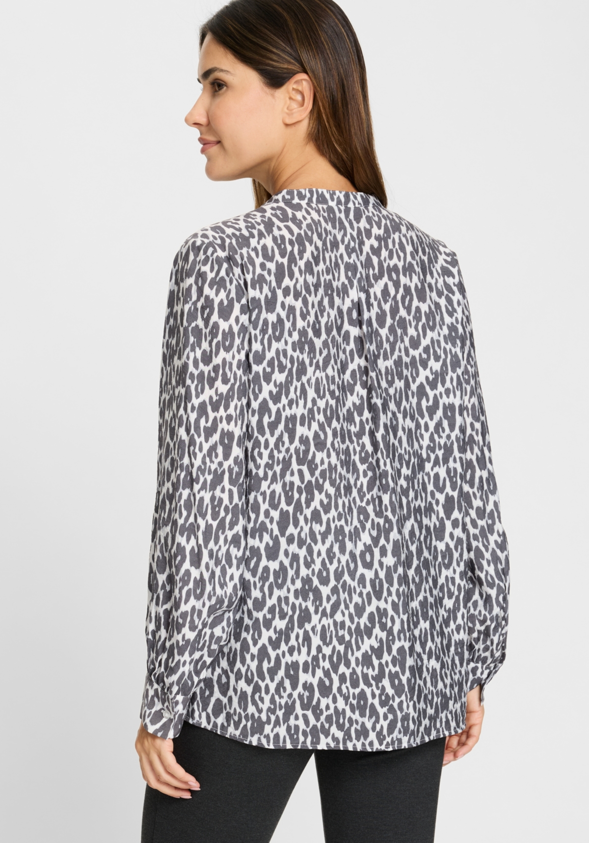 Olsen Women's Leopard Tunic Shirt