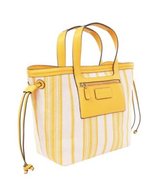Canvas Stripe Large Tote