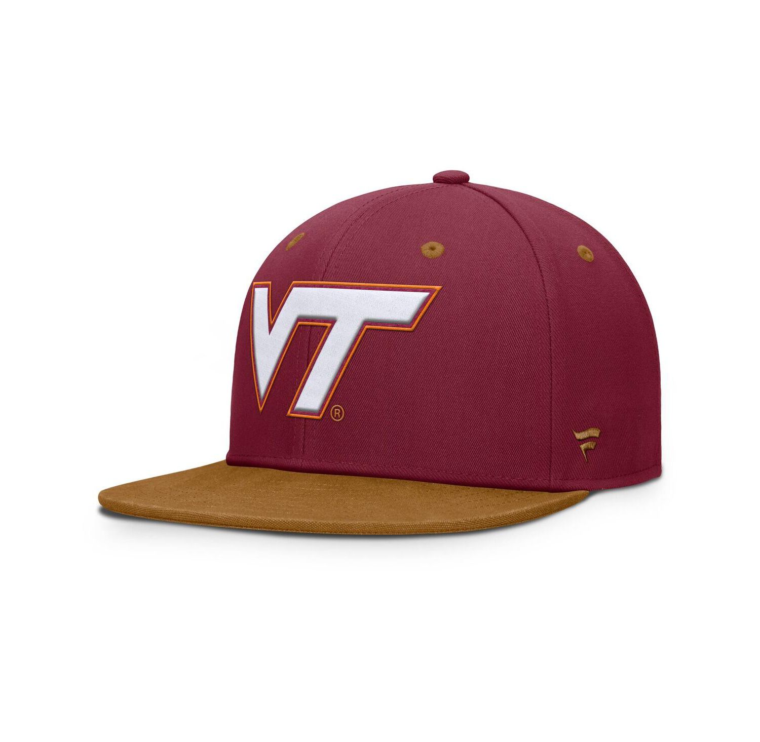 Men's Maroon/Brown Virginia Tech Hokies NoBo Fitted Hat