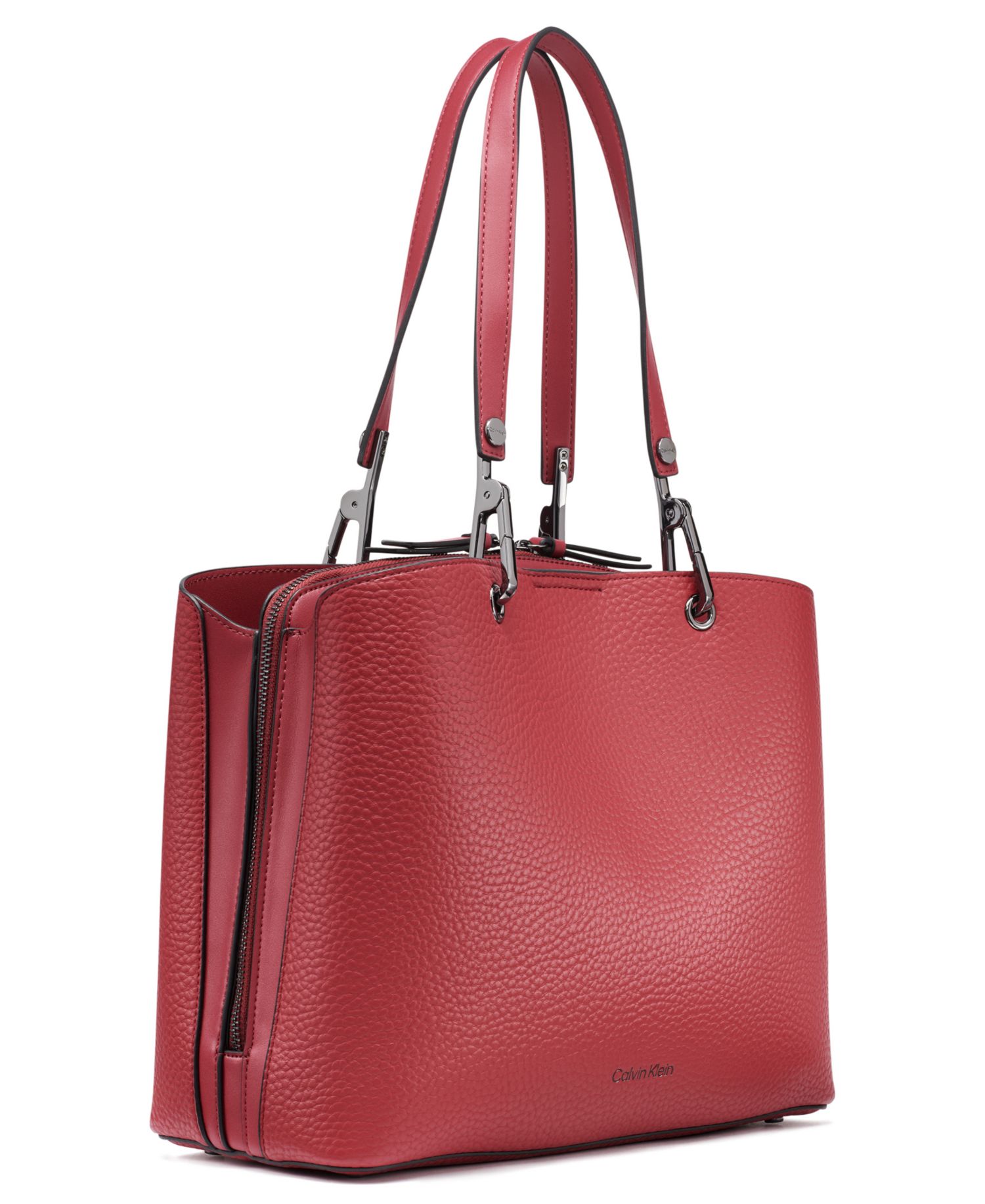 Garnet Large Triple Compartment Tote Handbag