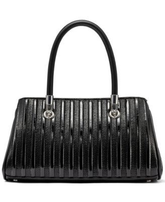 Brigette Patent Piping East West Convertible Satchel