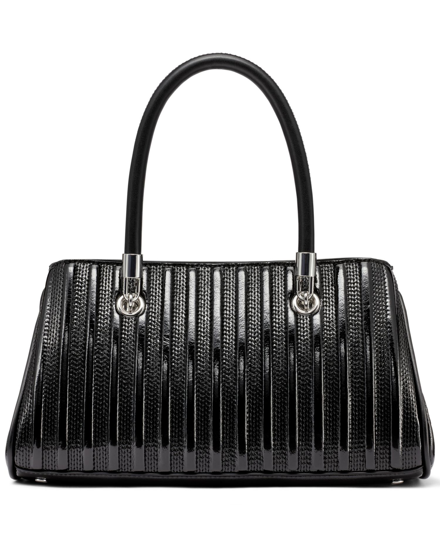 Brigette Patent Piping East West Convertible Satchel