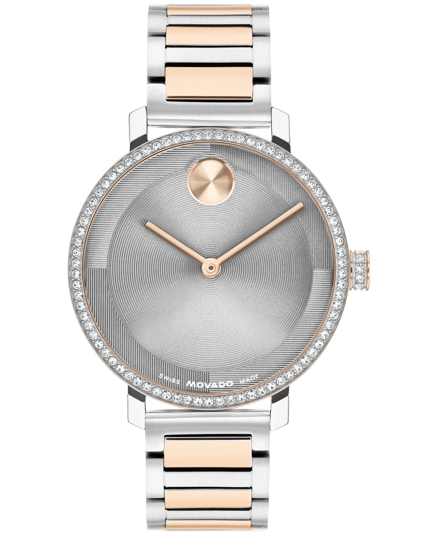 Женские часы Movado Bold Evolution 2.0 Swiss Quartz Light Rose Gold Steel Watch, 34mm — фото 1