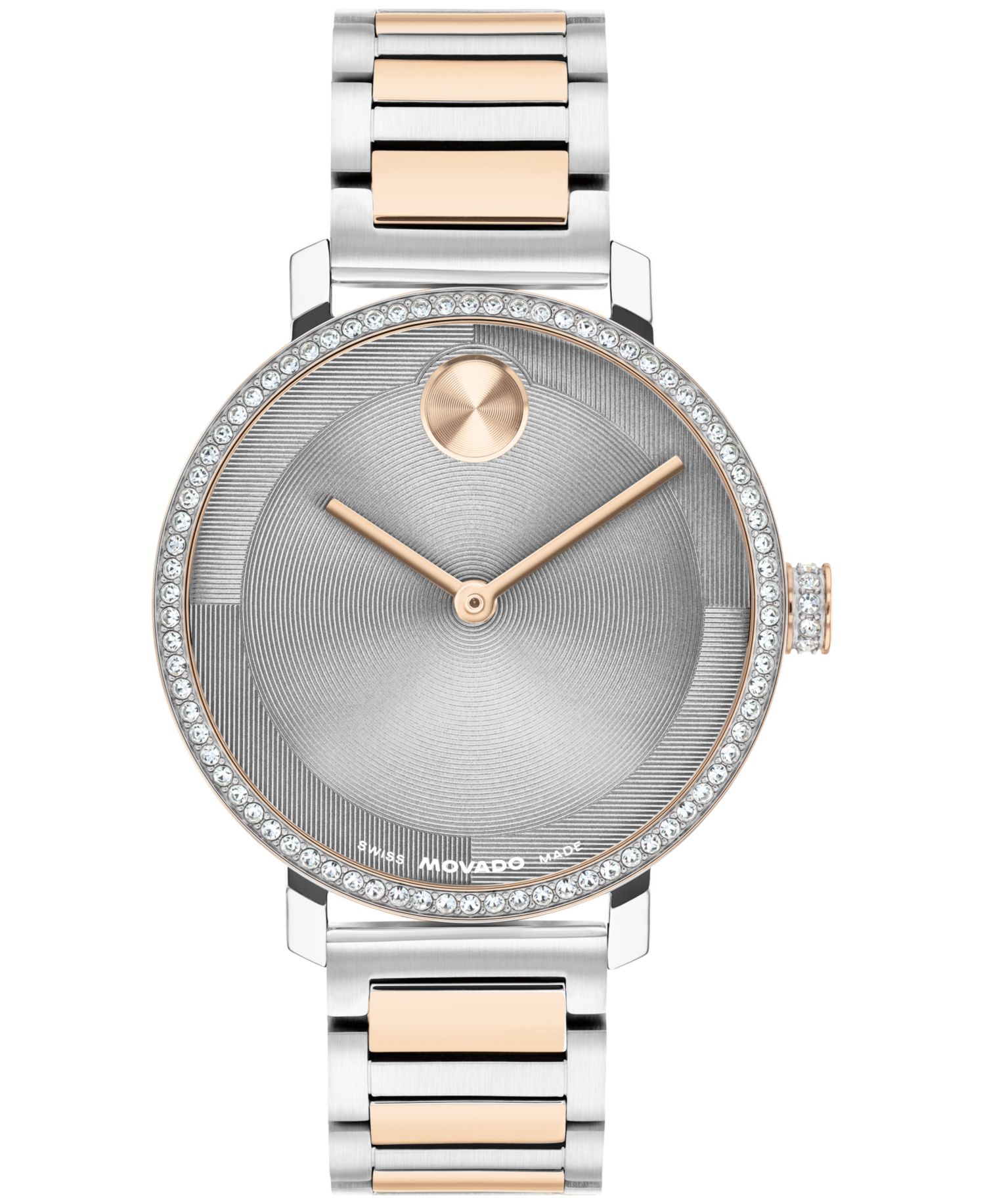 Women's Bold Evolution 2.0 Swiss Quartz Light Rose Gold Steel Watch, 34mm