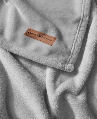 Solid Plush Throw, 50" x 70"