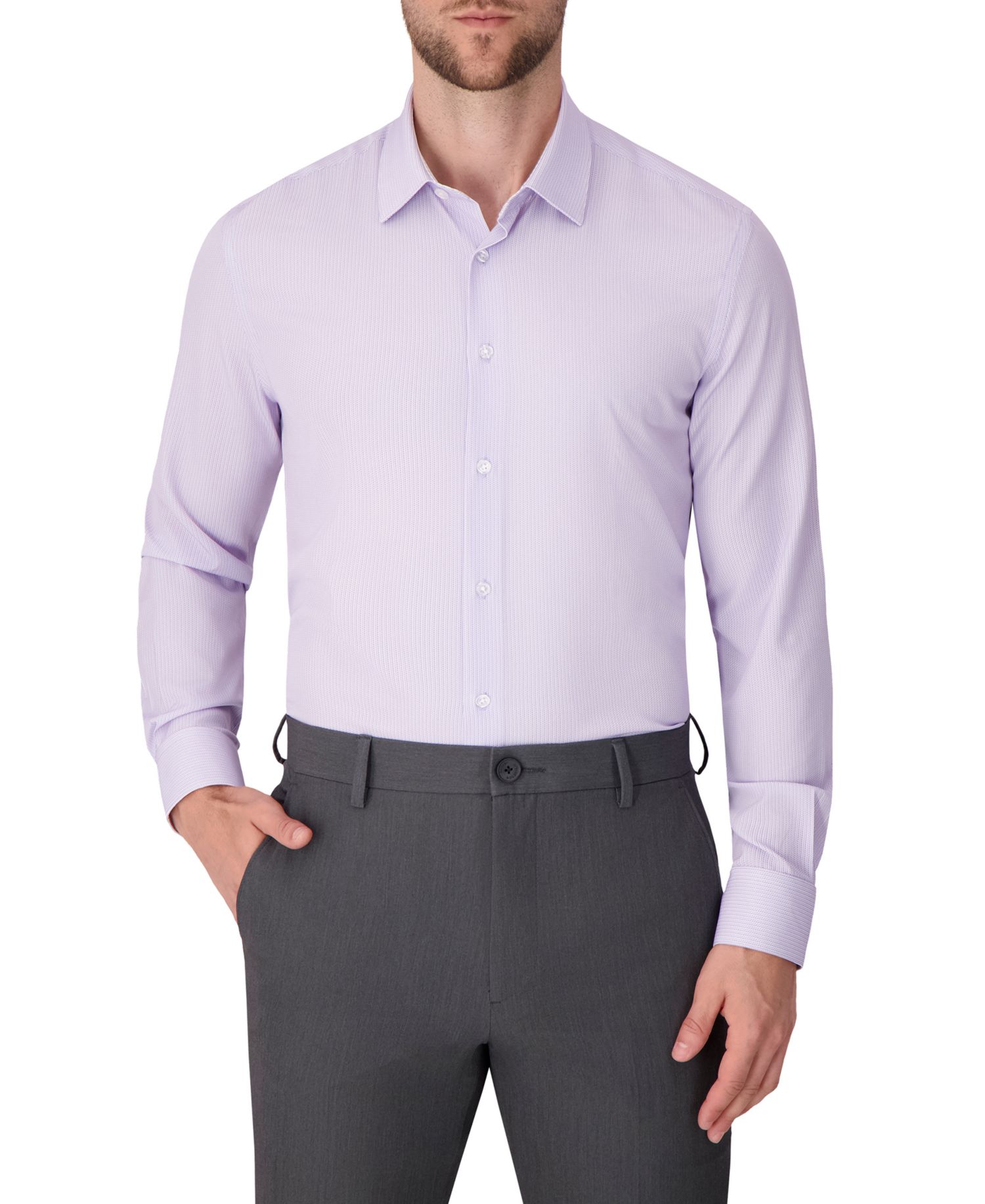 Men's 4-Way Geo Print Dress Shirt