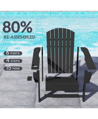 Wood Adirondack Chair, Wooden Outdoor & Patio Seating,