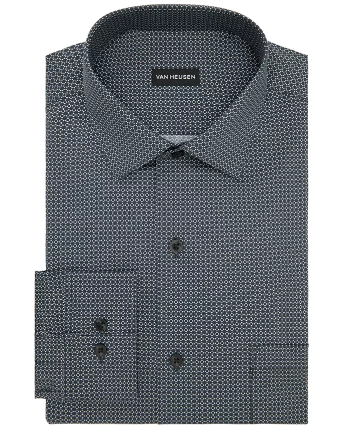 Men's Regular Fit Ultra Wrinkle Free Flex Collar Dress Shirt - thumbnail 6