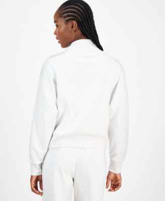 Petite Cozy Quarter-Zip Long Sleeve Top, Macy's Exclusive
