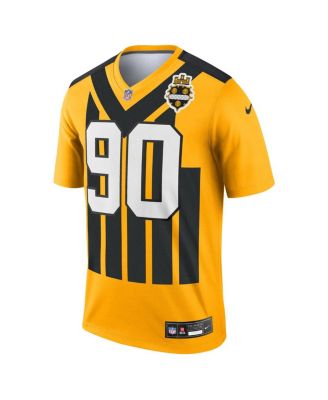 Men's T.J. Watt Gold Pittsburgh Steelers Alternate 1933 Throwback Legend Player Performance Jersey