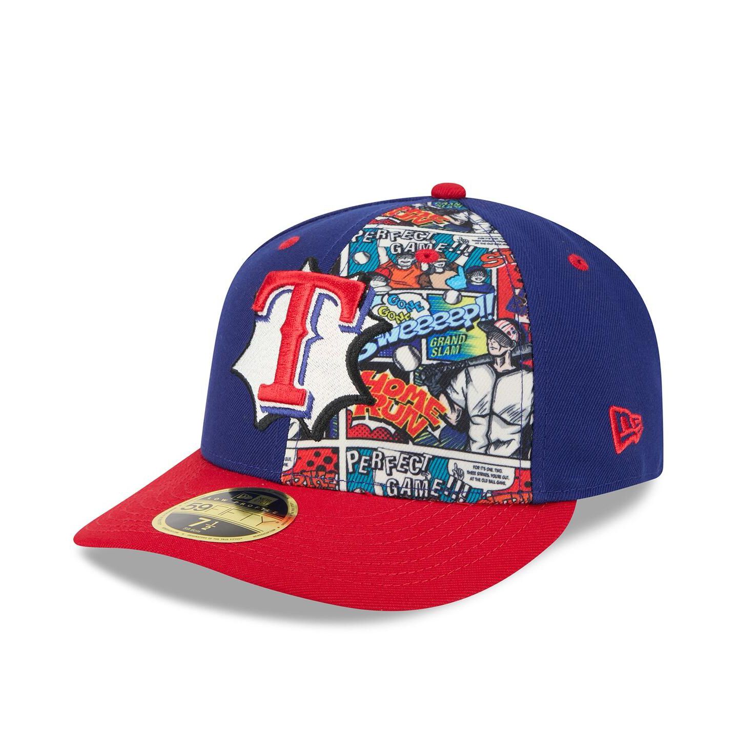 Мужская кепка New Era Royal/Red Texas Rangers 2025 MLB Diamond Hero Edition Low Profile 59FIFTY Fitted Hat — фото 1