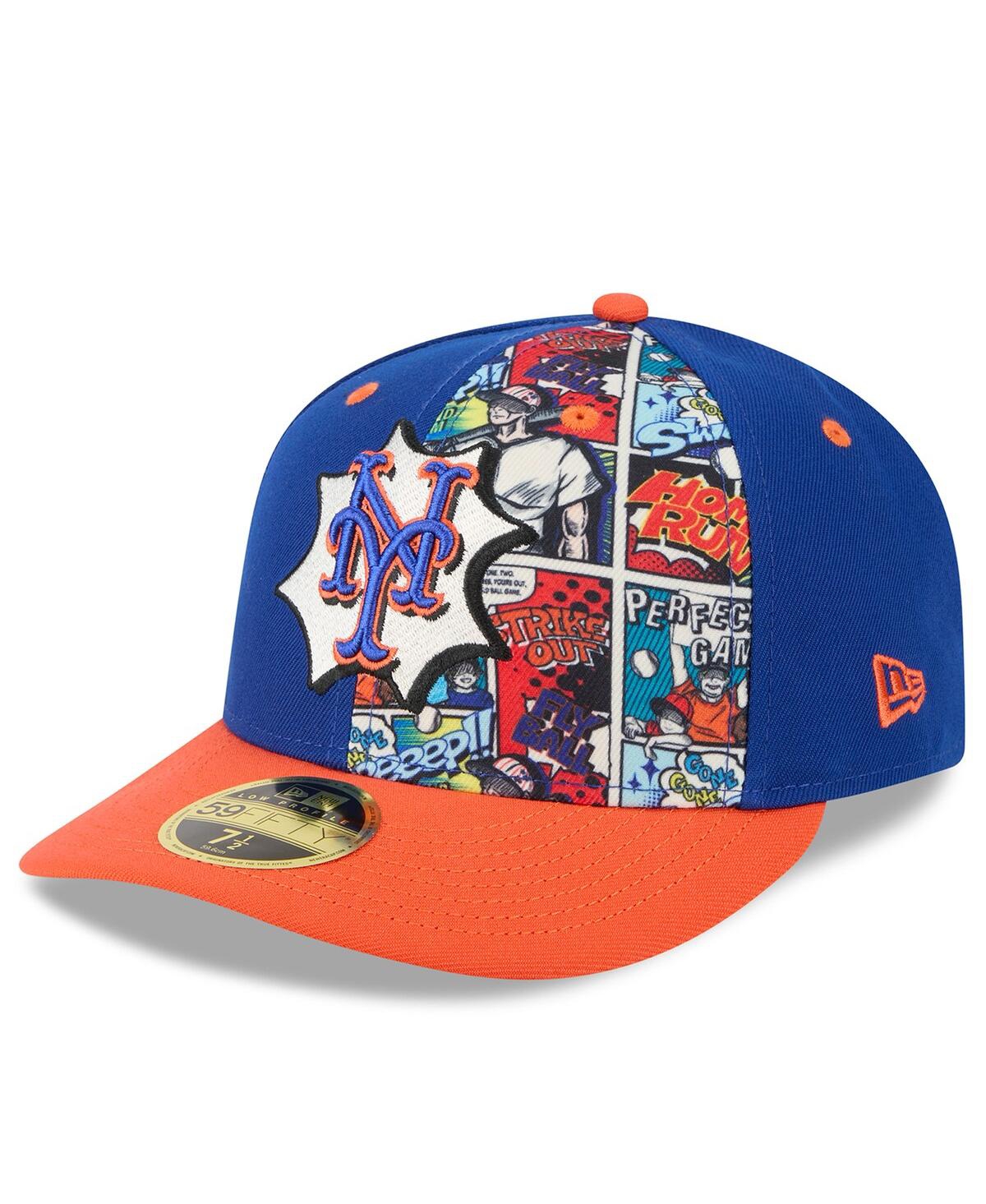New Era Men's Royal/Orange New York Mets 2025 Mlb Diamond Hero Edition Low Profile 59FIFTY Fitted Hat