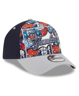 Men's Navy/Gray New York Yankees 2025 MLB Diamond Hero Edition A-Frame 9FORTY Adjustable Hat