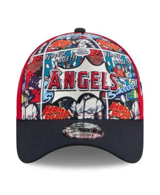 Big Boys and Girls Red/Navy Los Angeles Angels 2025 MLB Diamond Hero Edition A-Frame 9FORTY Adjustable Hat