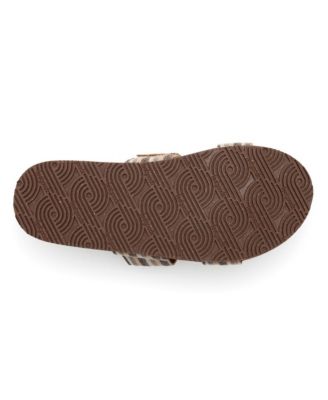 WOMEN S ZENSOLE VISTAS FAUX LEATHER DOUBLE STRAP SLIDE SANDALS