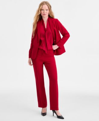 Women's Tie-Neck Sleeveless Top, Regular & Petite