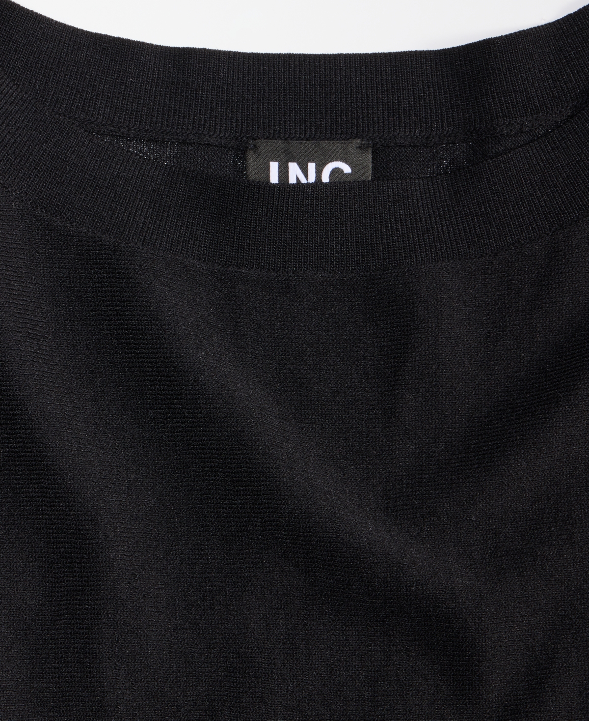 Inc International Concepts Women's Boat-neck Sweater, Macy's Exclusive In Black