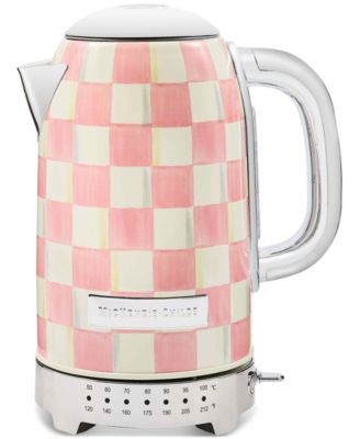 MacKenzie-Childs - Rosy Check Electric Kettle