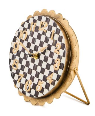 Courtly Check Scalloped Desk Clock