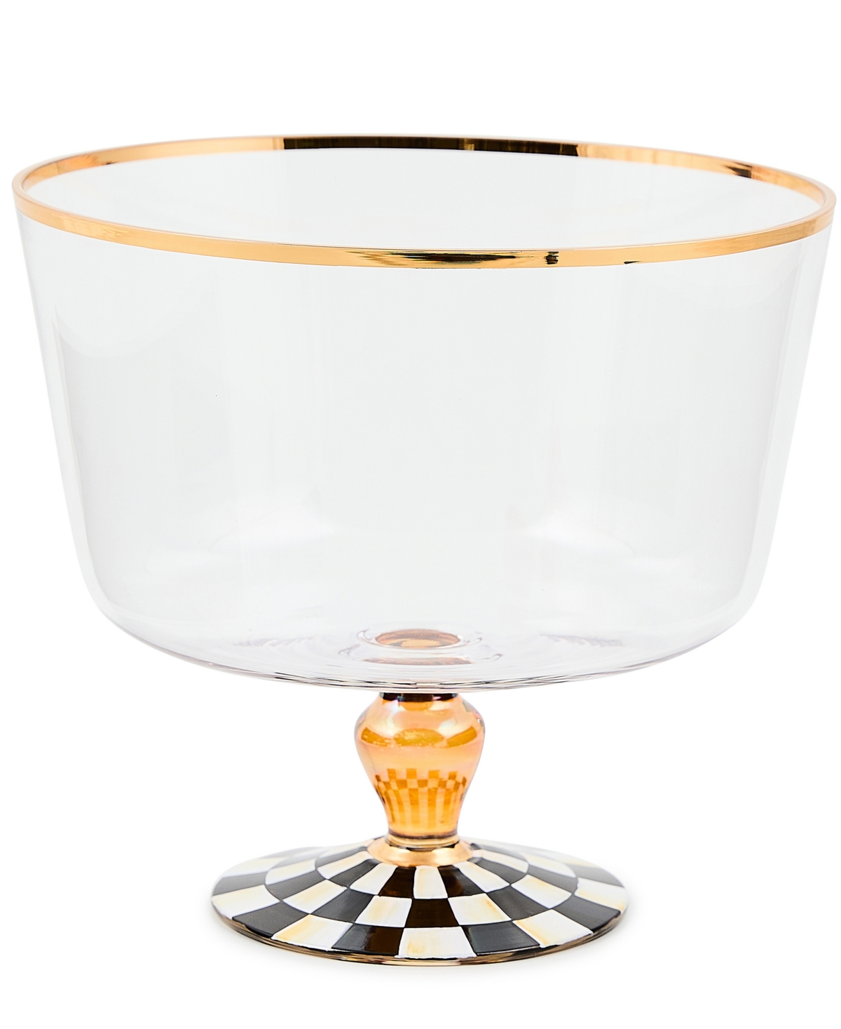 Mackenzie-childs Courtly Check Glass Trifle In Multi
