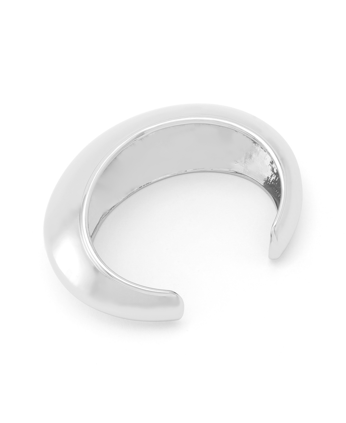 Steve Madden Rhodium Boho Statement Cuff Bracelet In Silver