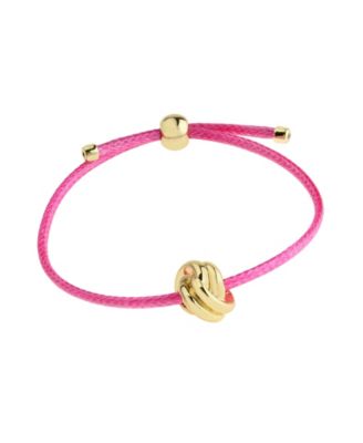 Pink Knot Friendship Slider Bracelet