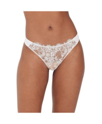 Skarlett Blue - Women's Entice Eyelash Lace Trim Thong 371143