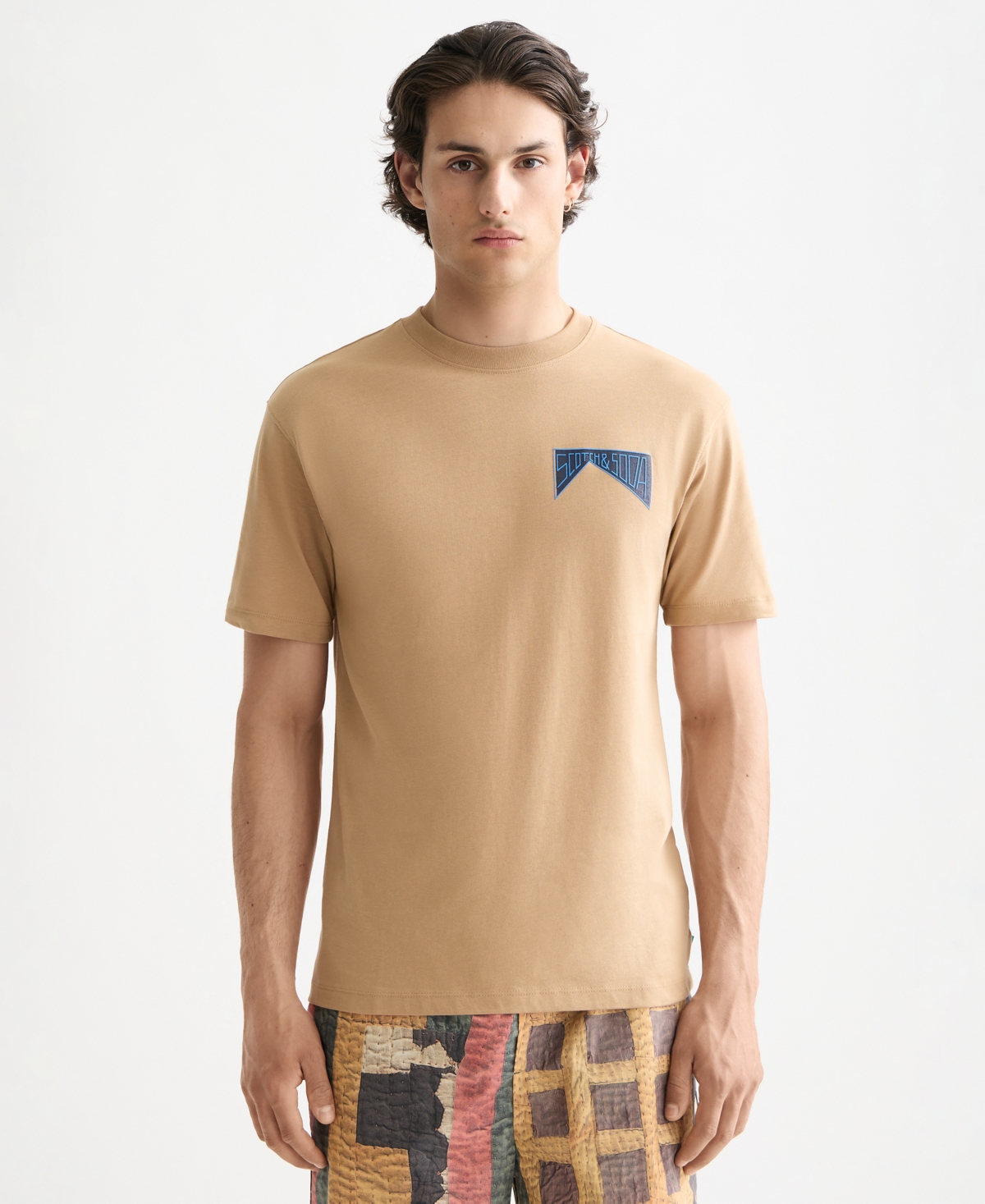 Scotch & Soda Men's Short Sleeve T-shirt In Nude