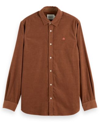 Men's Regular Fit Chest Embroidered Shirt