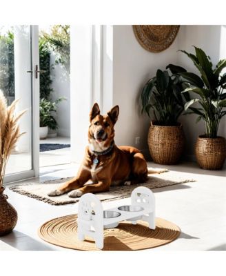 Multi-Functional Adjustable Pet Dish Outdoor Indoor Use Non-Slip Base & Compact Storage