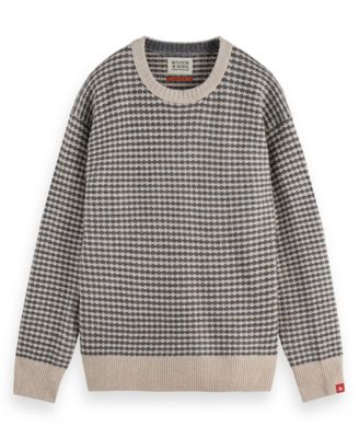 Men's Chenille Pattern Long Sleeve Sweater