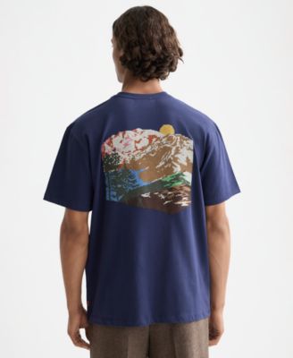 Men's Relaxed Fit Cross Stitch Artwork T-Shirt
