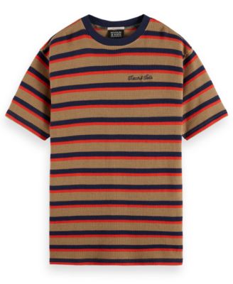 Men's Waffle Stripe Short-Sleeve T-Shirt
